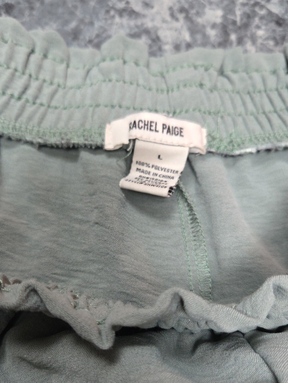 BUNDLE.... 1ST: Rachel Paige Sage Green Elastic Waist Bottoms